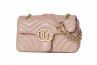 Pink beige leather
