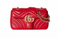 Bright red leather
