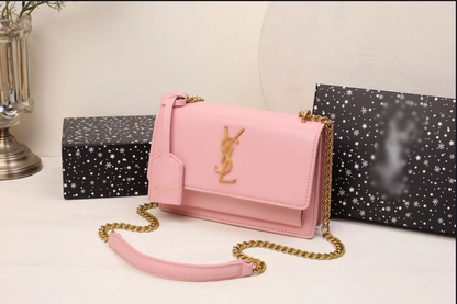 Sunset Medium Shoulder Bag in Smooth Leather